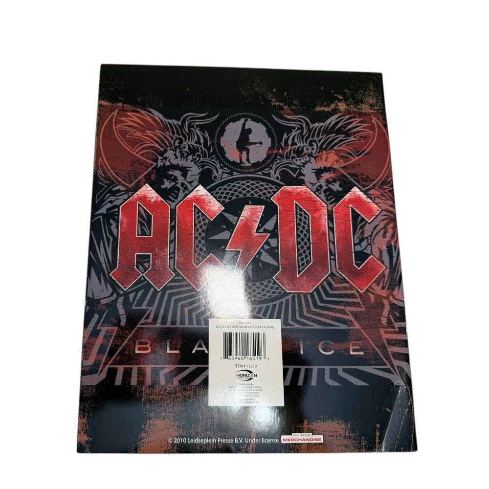 Vintage AC/DC‎ Rock Band Portfolio Binder 11.81" x 9.35" BACK IN 'BLACK ICE' - Picture 2 of 5